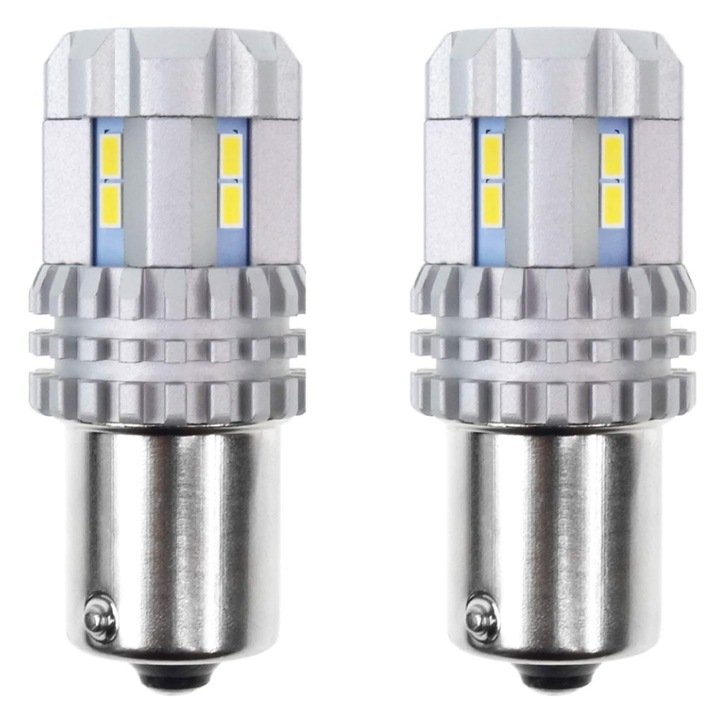 BA15S P21W CANBUS 3020 ULTRAWHITE 22SMD 1156 R10W R5W 12V/24V autós LED izzó készlet