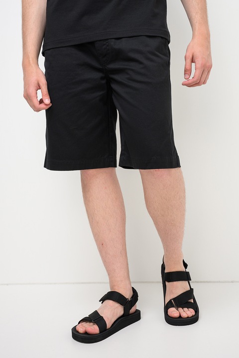 CALVIN KLEIN JEANS, Bermude baggy din bumbac, Negru