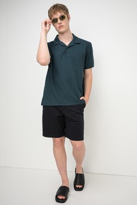CALVIN KLEIN JEANS, Tricou polo cu model uni, Verde englez, M