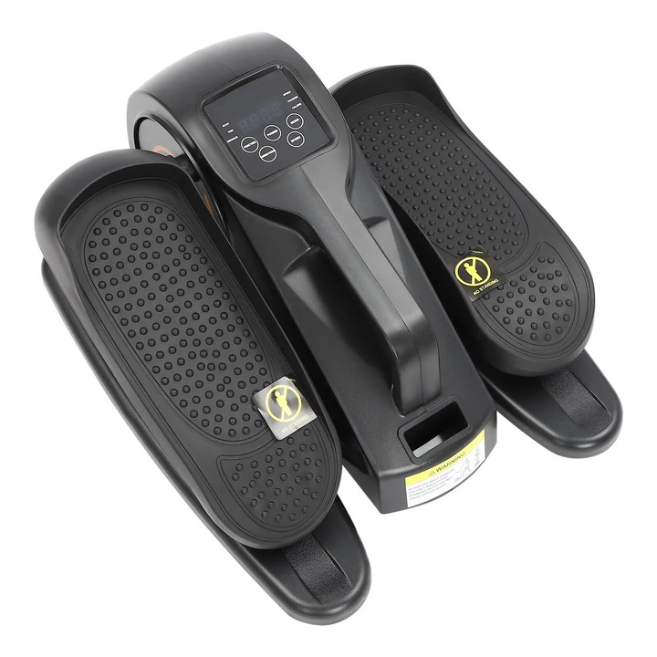 Bicicleta eliptica crosstrainer, Aparat pentru acasa, Motorizata, Plastic, Negru