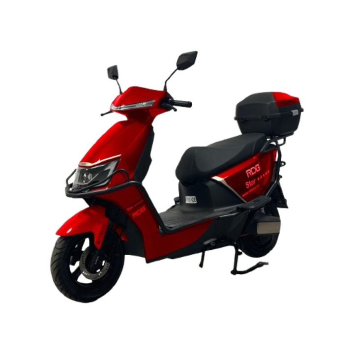 Scuter electric RDB STAR FULL, 2000W, fara permis, 25 km/h, rosu + CIV inclus
