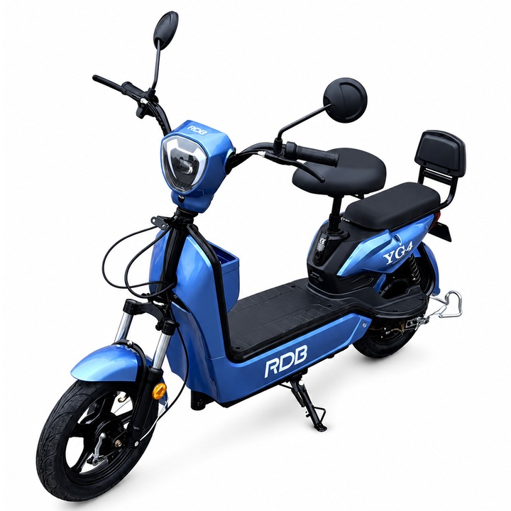 Scuter Electric RDB YG4, 350W, fara permis, 25km/h, Albastru + CIV inclus