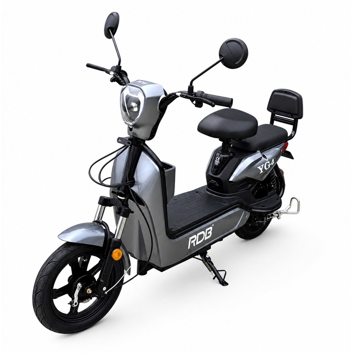 Scuter Electric RDB YG4, 350W, fara permis, 25km/h, Gri + CIV inclus