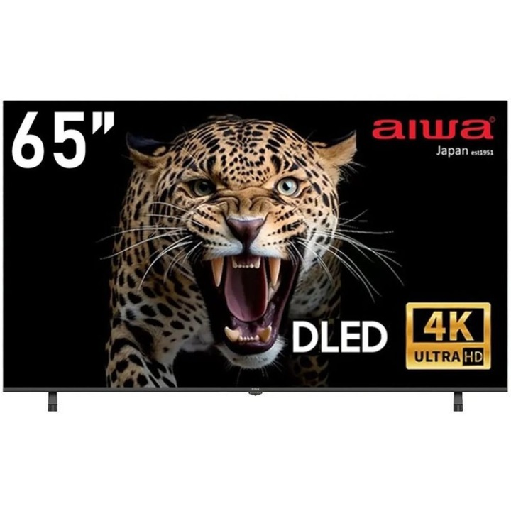 Телевизор AIWA 65N21, 65”, 4K, ULTRA HD, DLED TV, Черен