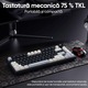Механична клавиатура K81, SDLOGAL, Трирежимна свързаност (USB-C/2.4GHz/Bluetooth), Батерия 4000mAh, суичове GreenTrack V6.0, PBT Double-Shot капачки за клавиши, Черна