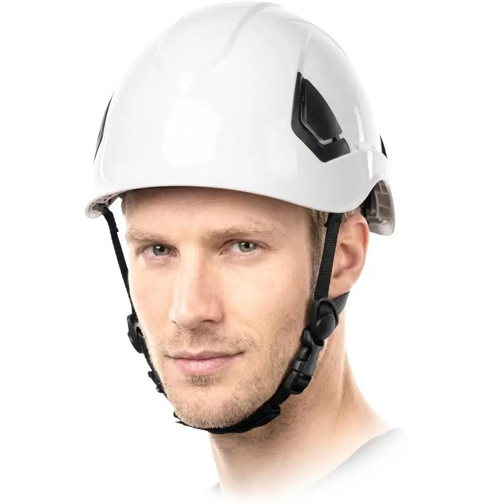 Casca protectie Reis KAS-LIFT EN 397 ABS Suspensie 6 puncte Reglabila Alb
