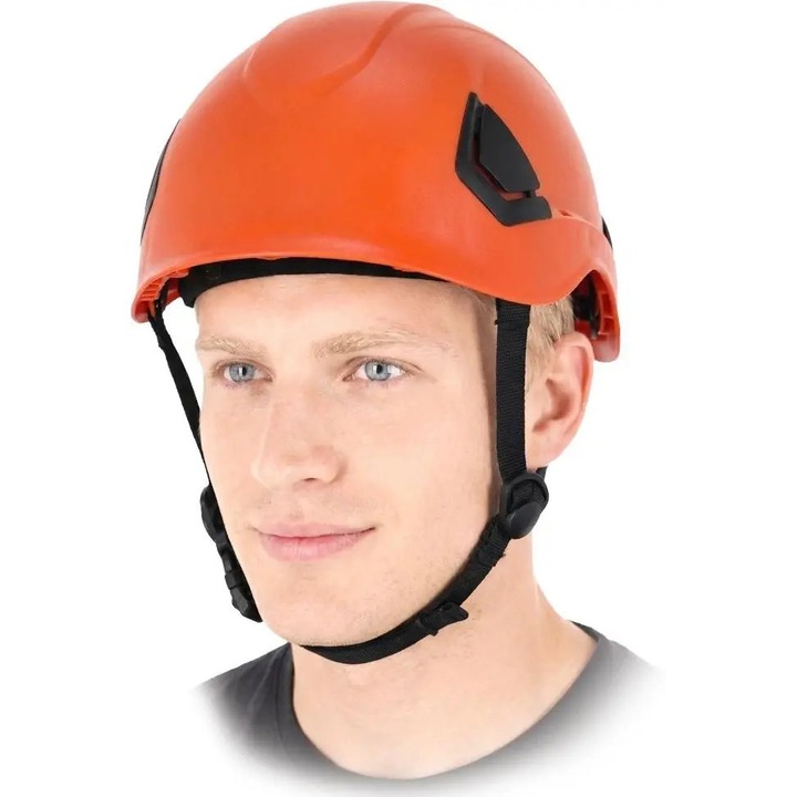 Casca protectie Reis KAS-LIFT EN 397 ABS Suspensie 6 puncte Reglabila Portocaliu