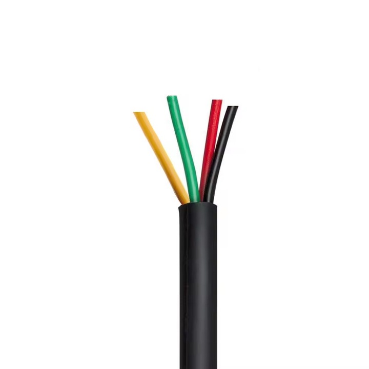 Cablu liniar cu 4 Pini x 0.75mm, Lungime 1m, Cupru, pentru Sisteme de Interfonie si Videointerfonie Mentor