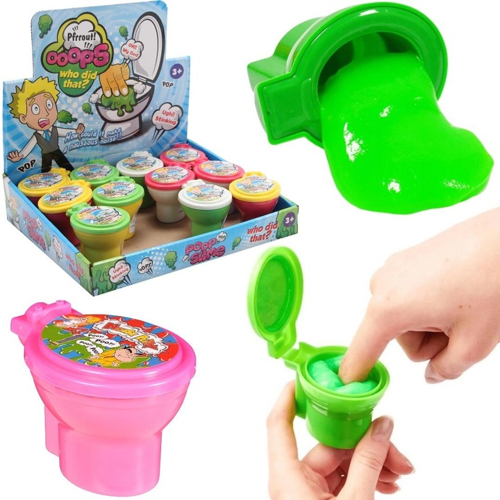 Figurina Trifox slime magic in musca de toaleta multicolor 7x8.6cm