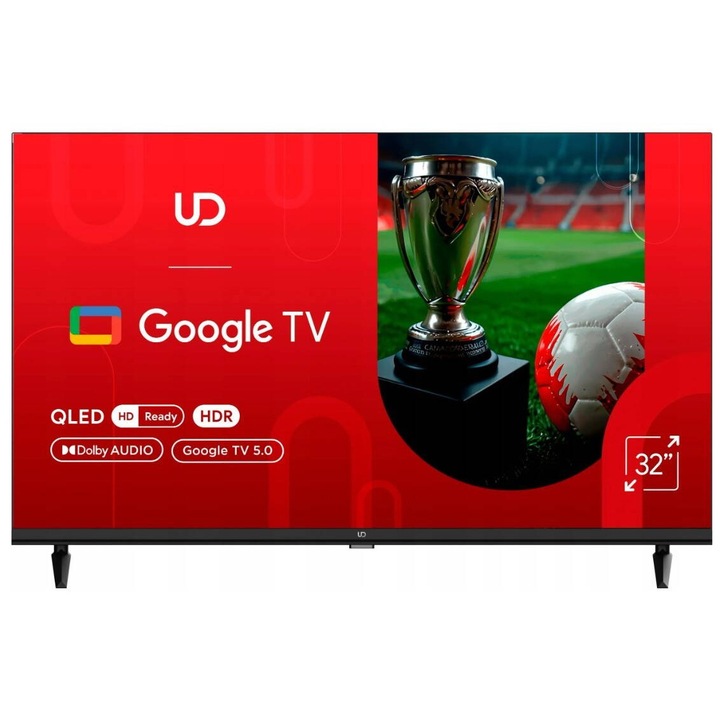 Televizor QLED Smart UD 32QHGC5210S 32Inch / 80CM HD Ready GoogleTV Negru