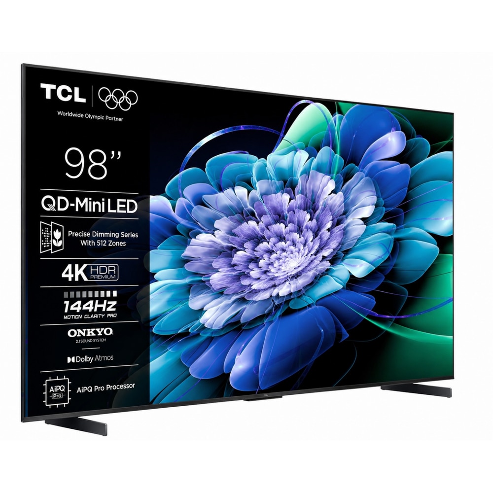 Televizor QD-Mini LED TCL 248 cm 98" 98C61K, Ultra HD 4K, Smart TV, WiFi, CI+