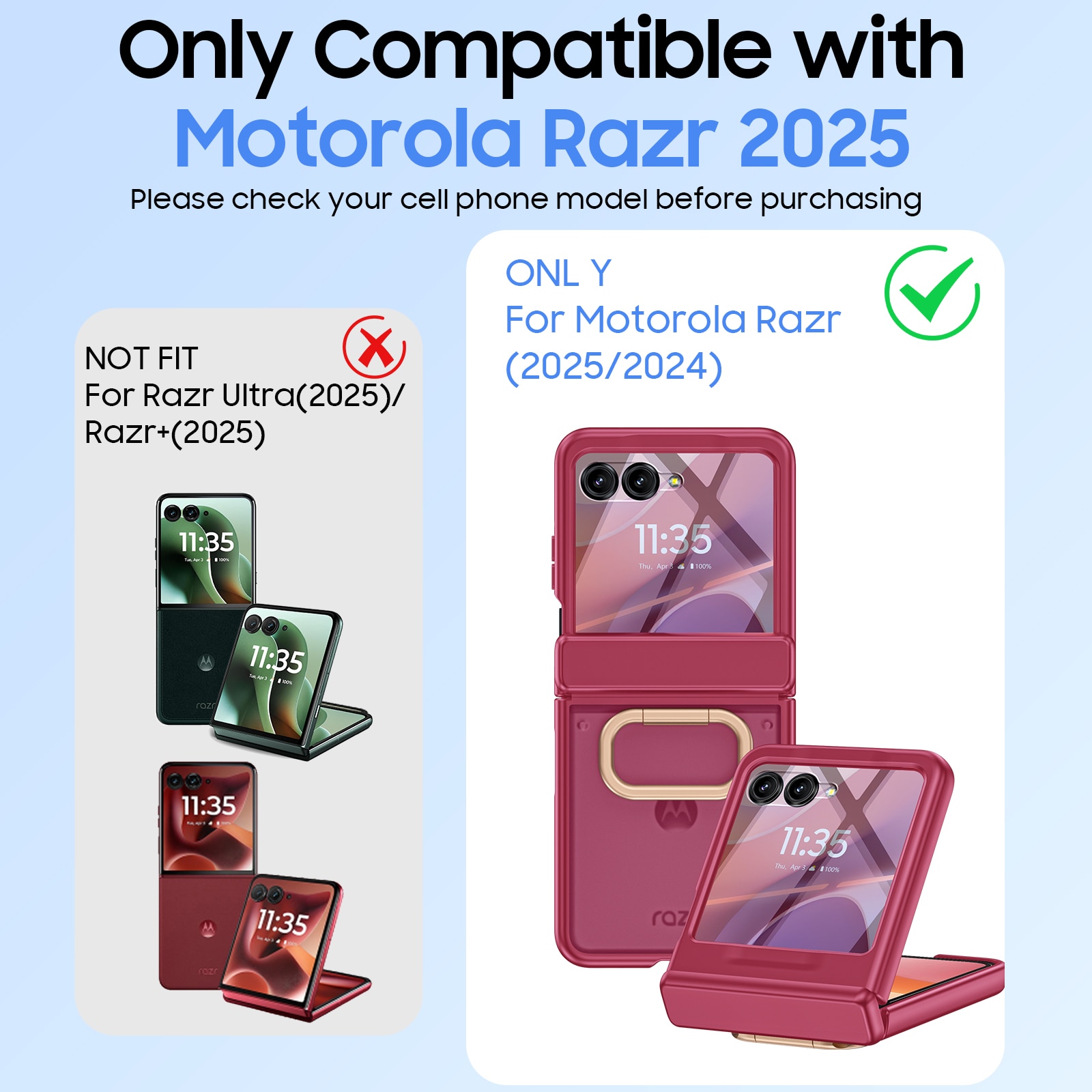 Husa pentru Motorola Razr 50 / Razr 60 2024-2025, cu inel suport, incarcare wireless, protectie balama si ecran, anti-soc, semitransparenta mata, Rose Red