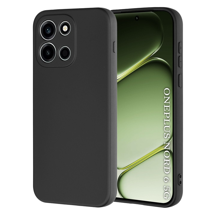 Husa compatibila cu OnePlus OnePlus Nord 6, Stef's Cat, SoftFlex, negru