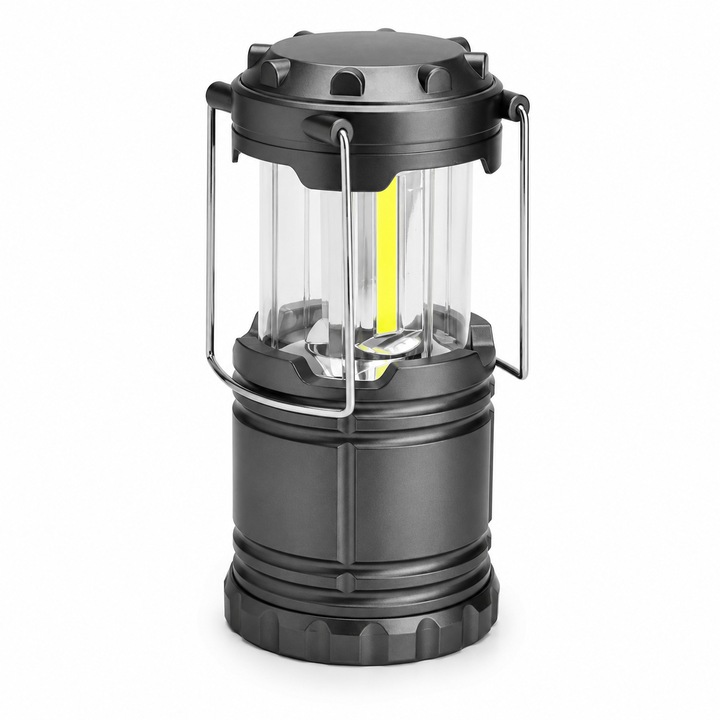 Felinar Pliabil ZANOX® cu LED 9W, Gri, 19cm