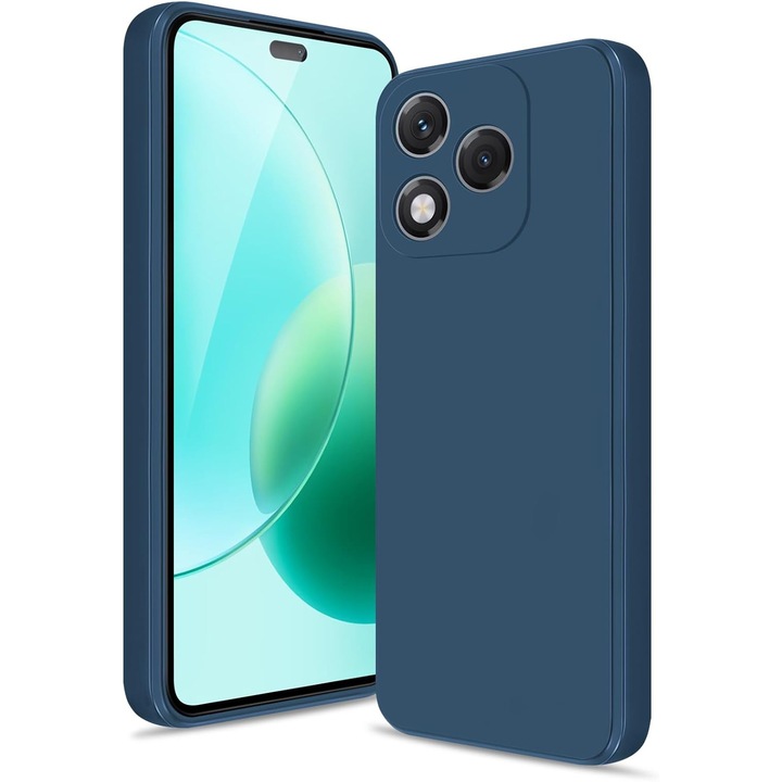 BestCase® Prémium Folyékony Szilikon Tok Honor 400 Lite készülékkel kompatibilis, 1.2mm Vékony, Mikroszálas belső, Ütésálló, Ütéselnyelő, Kamera védelem, Sötétkék