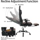 Scaun Gaming, TOP SCAUNE®, Scaun Gaming Ergonomic Cu Masaj Lombar Vibrator, Suport Picioare Extensibil Rabatabil, Cotiere 2D Reglabile, Spatar Reclinabil 155°, Piele PU Premium, Baza Metalica Rezistenta, Roti Silentioase, Maro
