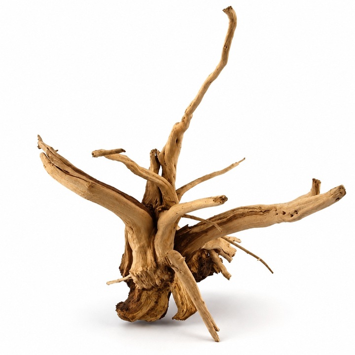 Lemn acvariu Red Moor Wood, Decor acvariu lemn unicat, Radacini pentru acvariu, marime small, lungime max. 30 cm, natur, design deosebit