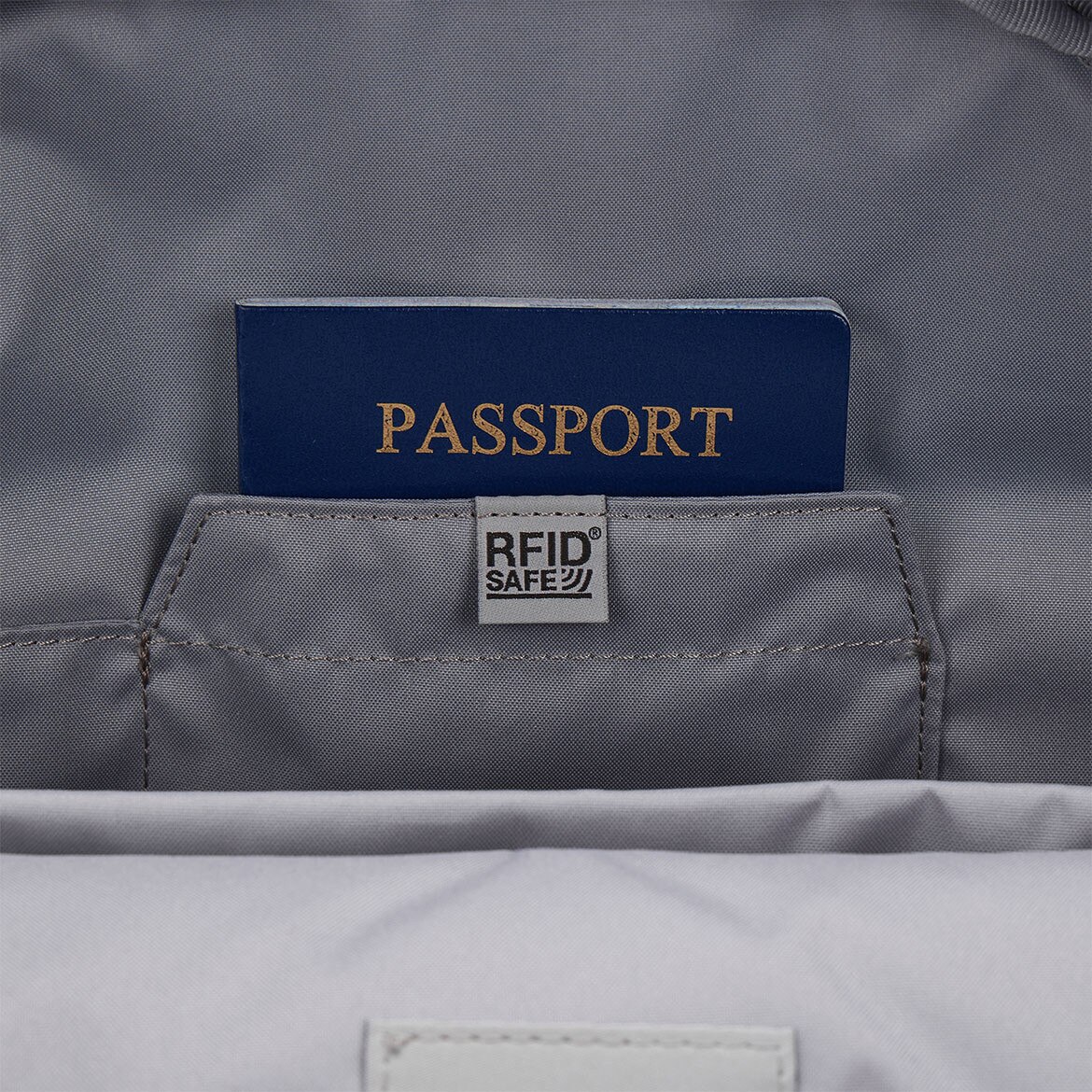 Rucsac urban antifurt Pacsafe Go 15L turcoaz, compartiment laptop 13” si protectie RFID