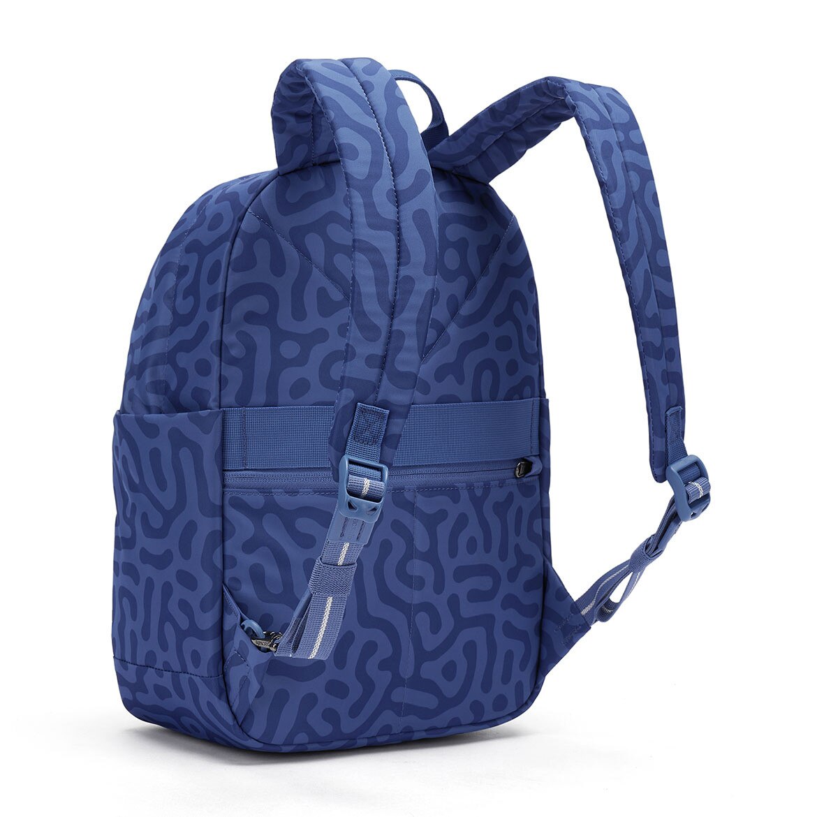 Rucsac urban antifurt Pacsafe GO 15L, protectie RFID, compartiment laptop 13”, albastru
