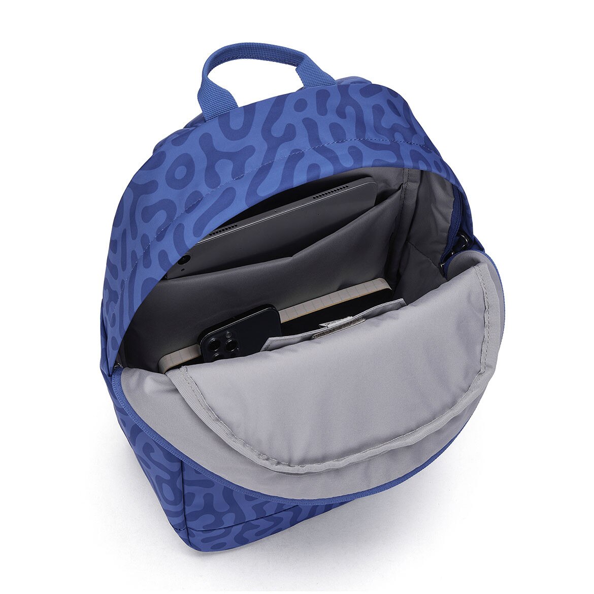 Rucsac urban antifurt Pacsafe GO 15L, protectie RFID, compartiment laptop 13”, albastru