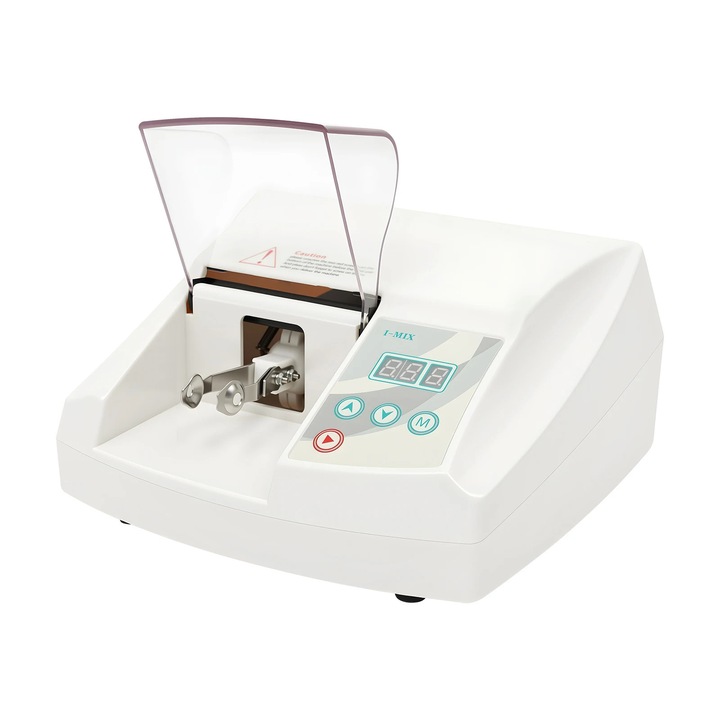 Amalgamator dentar, mixer amalgam 35 W, silentios, viteza reglabila, sistem de siguranta, carcasa din plastic, alb
