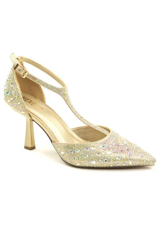 Pantofi dama AM71400, Auriu