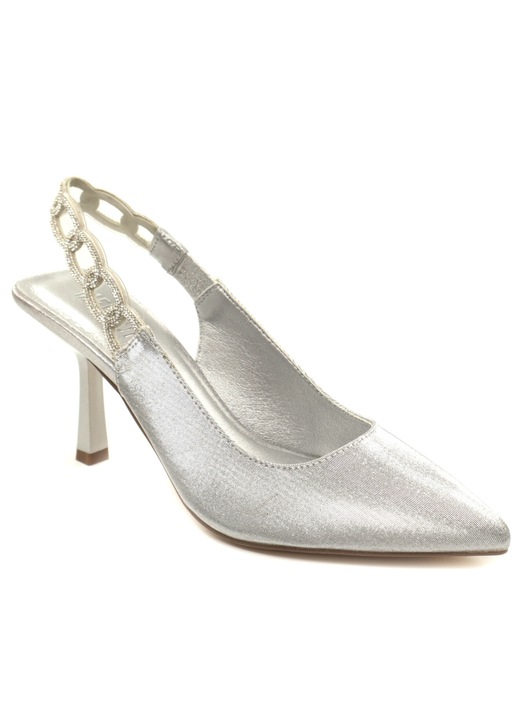 Pantofi dama decupati AM72409, Argintiu