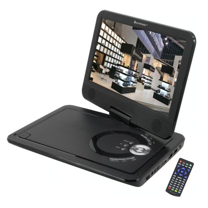 Player DVD Soundmaster PDB1910SW, tuner DVB-T2 HD, baterie, telecomanda, gamepad