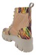 Ghete de vara, SandAli, piele naturala cu plasa bej si imprimeu abstract – marimea 36, 24x21, 8 cm