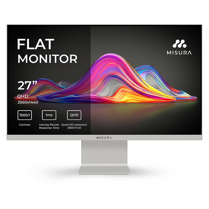 27" цветен IPS монитор 120 Hz - MISURA VIVA Moon Silver