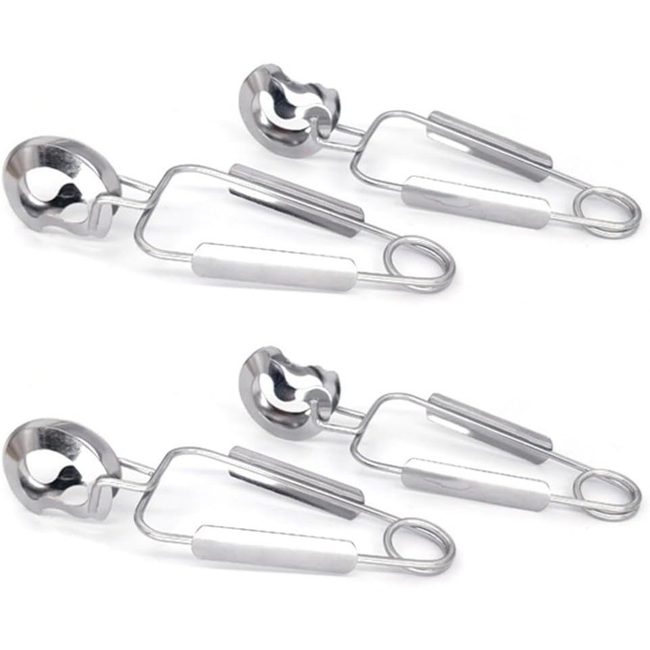 Clesti pentru melci - Otel inoxidabil - Pentru degustare culinara - Set de 4