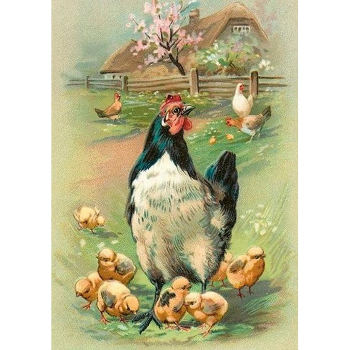 Felicitare Paste Skona Ting B6 multicolor cu plic