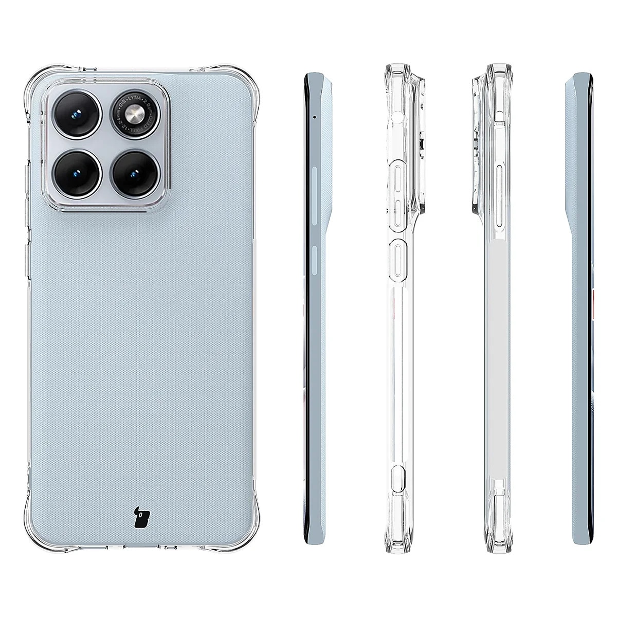 Husa Bizon Case Salpa pentru Motorola Edge 70 Fusion, Transparent