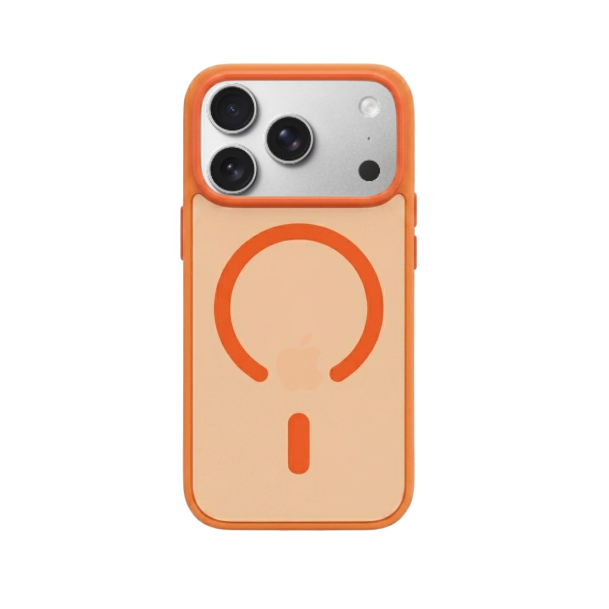 Husa pentru iPhone 17 PRO Portocaliu, HEYBINGO® X-Man, design slim, MagSafe, Anti-Soc, Anti Zgarieturi