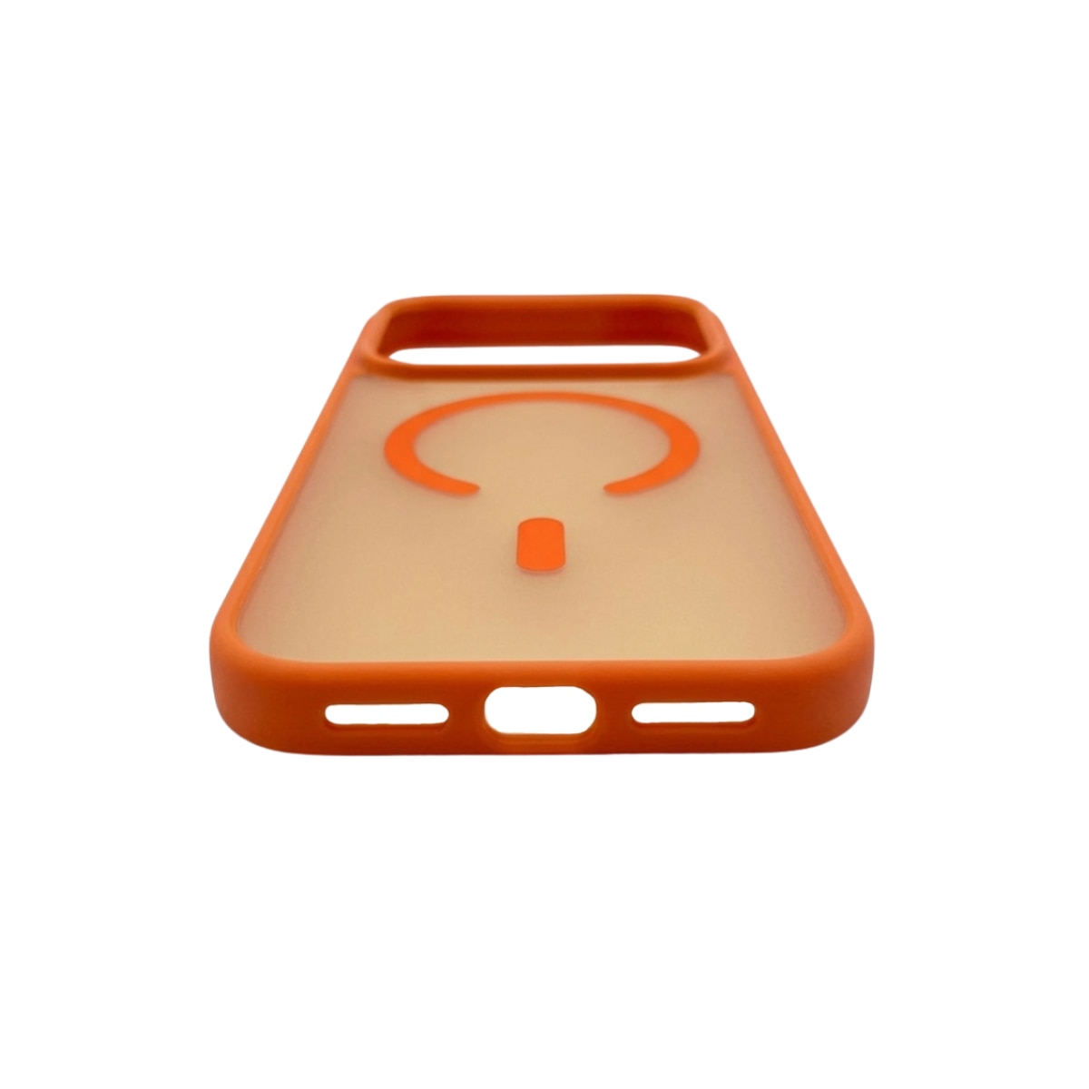 Husa pentru iPhone 17 PRO Portocaliu, HEYBINGO® X-Man, design slim, MagSafe, Anti-Soc, Anti Zgarieturi