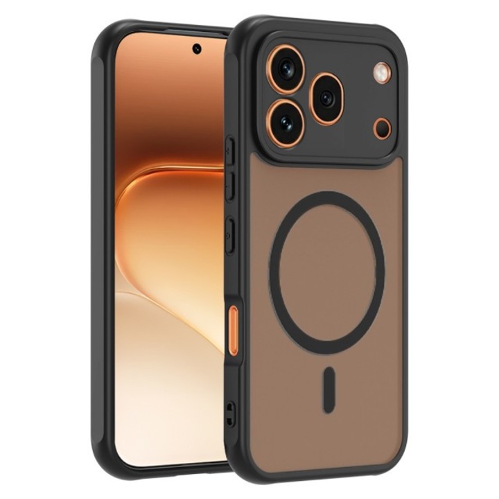 Husa Upzz® Halo Compatibila Cu HONOR 600 PRO, Protectie Camere si Colturi, Super Rezistenta, Negru
