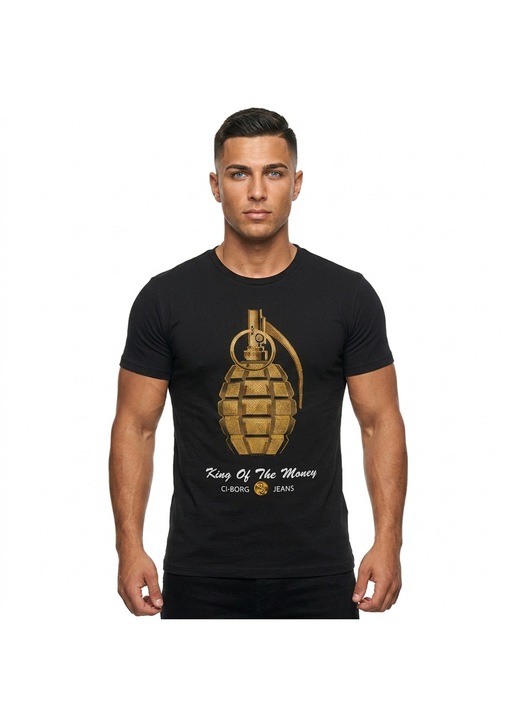Pamut póló automatikusan felvitt strasszbetétekkel, DST 424, 2XL INTL