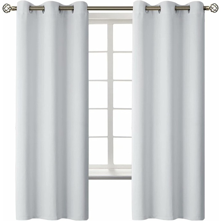 2 db blackout függöny szett, 42x63 inch, sötétkék, hőszigetelés, UV védelem