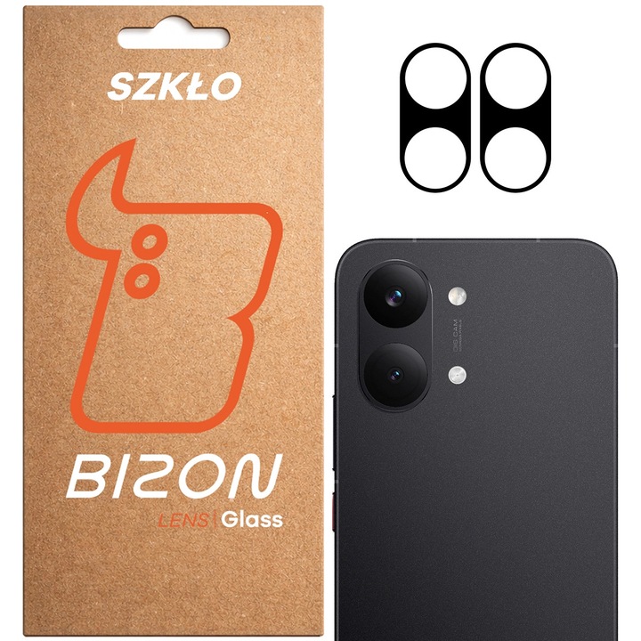 Sticla camera foto Bizon Glass Lens pentru Xiaomi POCO X8 Pro Max, 2 bucati