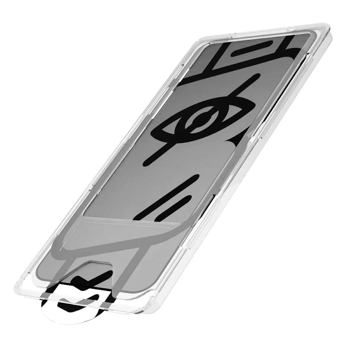 Set 2 Sticla privacy cu rama de montare Bizon Glass Aplikator Shadow do Galaxy S26