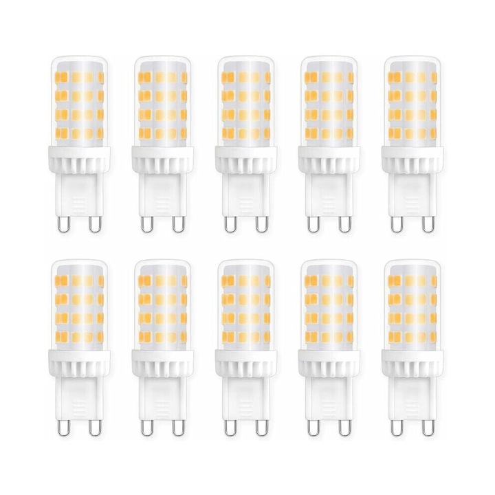 G9 LED izzó készlet 10 db 5W semleges fehér 4000K 360°