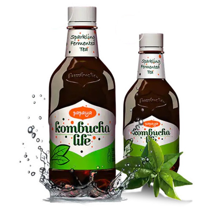 Kombucha cu papaya 500ml Kombucha Life