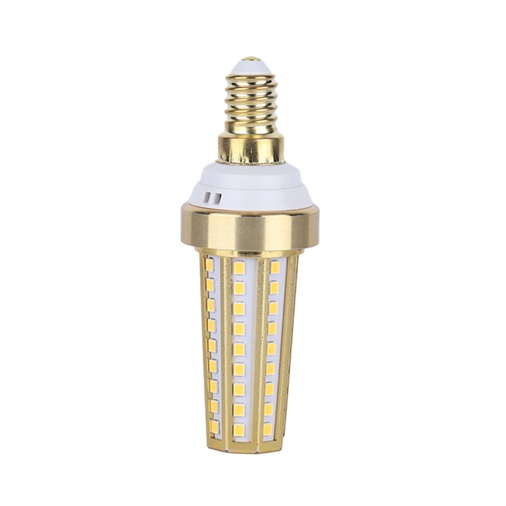 LED kukorica izzó, 150W, változtatható, meleg fehér, standard méretek