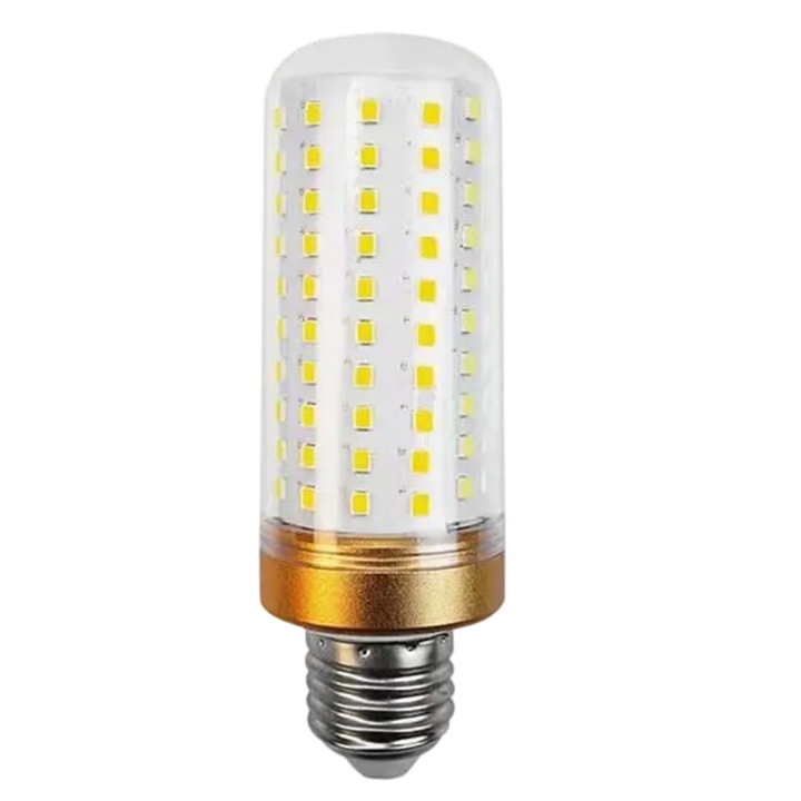 E12 LED izzó csillárokhoz, 20W fogyasztás (150W-nak megfelelő), CRI 80+, fehér, 6000K