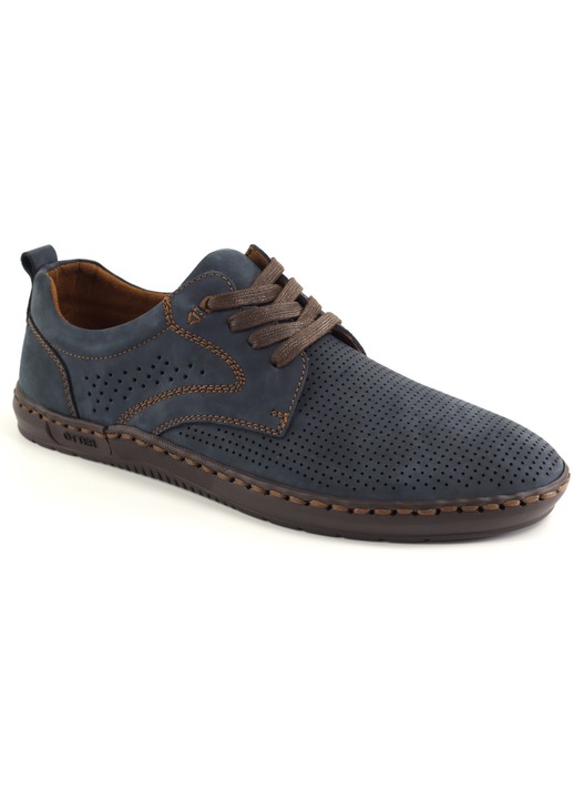 Pantofi barbati vara piele naturala 85DT80010C 42 2, Albastru