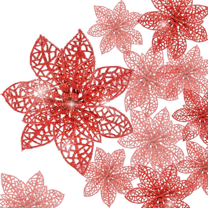 Decoratiune Craciun, material flexibil, stralucitor, rezistent, multiple dimensiuni