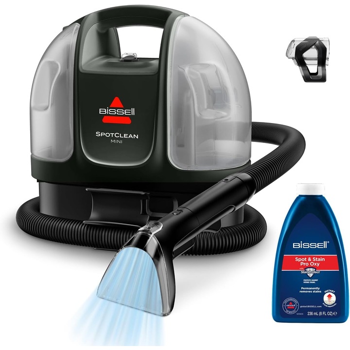 BISSELL 41941 Mini Porszívó, Alkalmas Kárpit, Szőnyegek és Autóbelső Tisztítására, Nedves Szívás, Kompakt és Könnyű, 12000 Pa Szívóerő