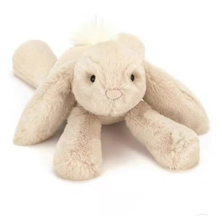 Jellycat Smudge Bunny plüssjáték, puha, bézs, 34 cm