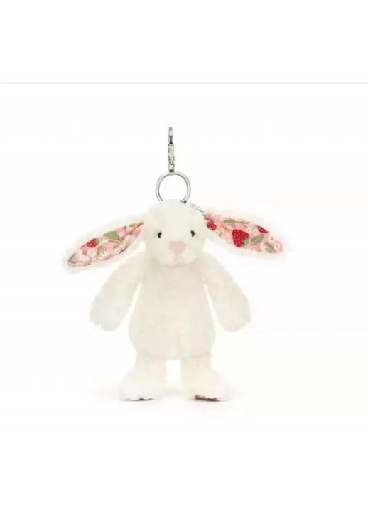 Jellycat virágos fehér nyúl kulcstartó 72cm