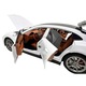 Porsche Panamera modellautó 1:24 fém replika fehér fényekkel és hangokkal, nyitható ajtók, motorháztető, csomagtartó, visszahúzós funkcióval